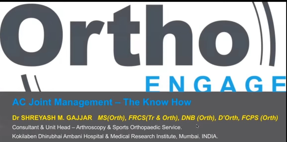 dr shreyash gajjar Arthroscopy Sports Orthopaedics